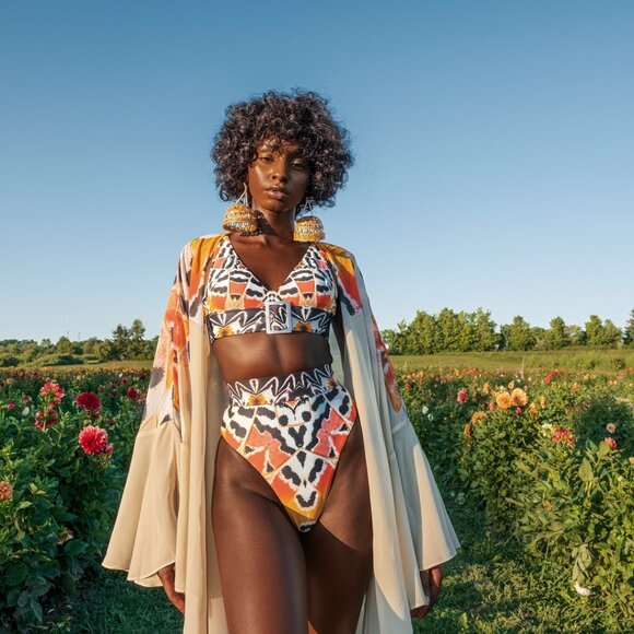 Andrea Iyamah Zibari 2 Piece Swimsuit - Picture 3 of 5